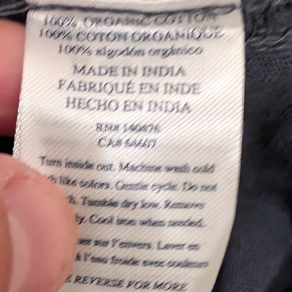 NWT Faherty Sunwashed Knit Organic Cotton Short Sleeve Shirt Nevy Men's Size Med - Picture 5 of 8